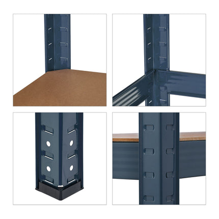Strong shelves with 4 levels anthracite