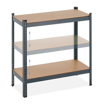 Strong shelves with 5 levels