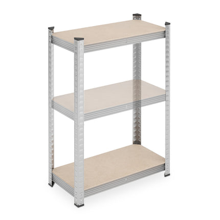 Strong shelves with 5 levels, set of 2