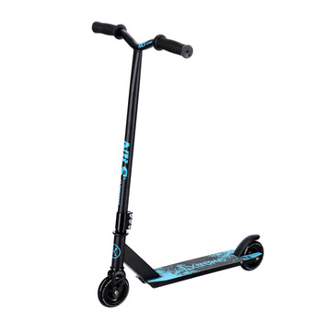 Stunt Scooter, Black-Turquoise, Durable Design