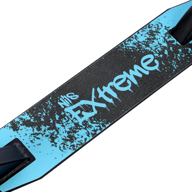 Stunt Scooter, Black-Turquoise, Durable Design