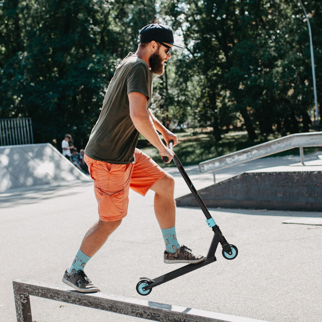 Stunt scooter with ABEC 9 bearings & 100mm wheels, ages 14+
