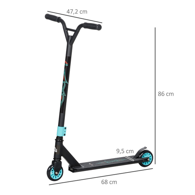 Stunt scooter with ABEC 9 bearings & 100mm wheels, ages 14+