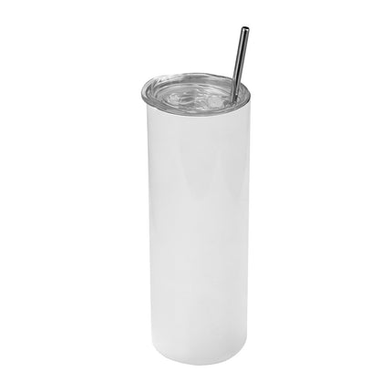 Sublimation Tumblers, 4-Pack 20 oz Stainless, Lids and Straws