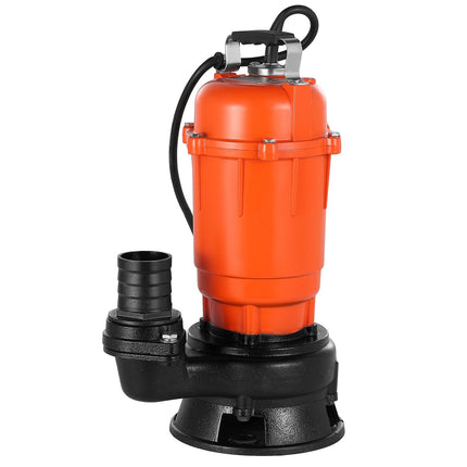 Submersible Trash Pump, 550W, Cast Iron, 2 in Discharge