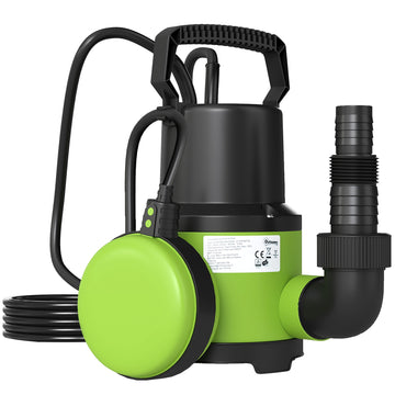 Submersible Water Pump with Float Switch, 400W, 9000L/h
