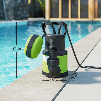 Submersible Water Pump with Float Switch, 400W, 9000L/h