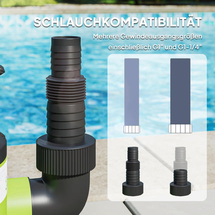 Submersible Water Pump with Float Switch, 400W, 9000L/h