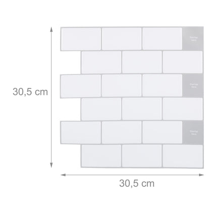Subway tile stickers set of 10
