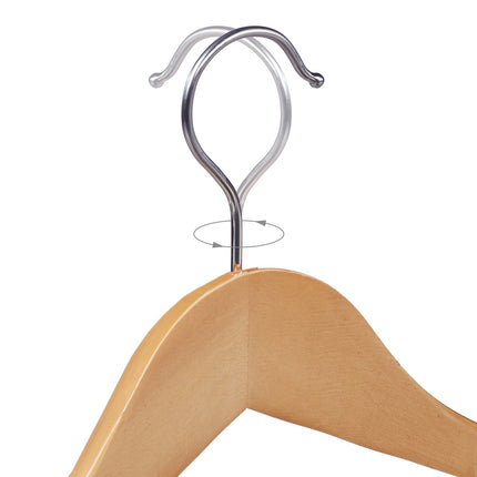 Suit Hangers with Wide Shoulder Support, Set of 8