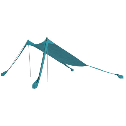 Waterproof sunshade with UV protection, 2.15x2x2M sky blue