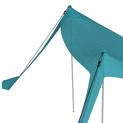 Waterproof sunshade with UV protection, 2.15x2x2M sky blue