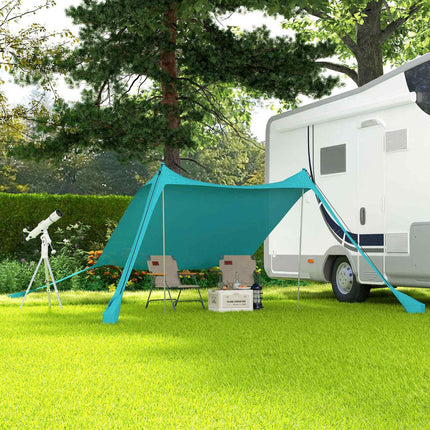Waterproof sunshade with UV protection, 2.15x2x2M sky blue