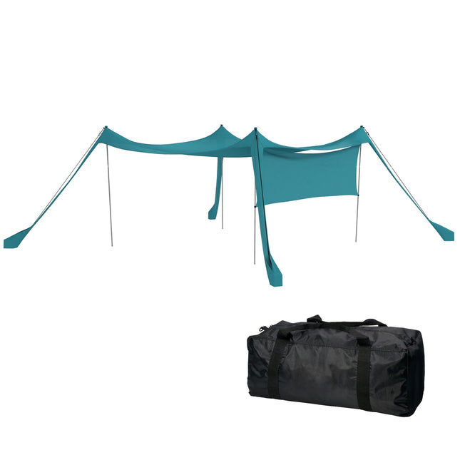 Waterproof sunroof awning, 3x3x2M With steel rods