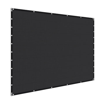 Sun Shade Cloth 10 x 10 ft, 90% Block, HDPE, Black