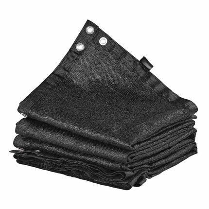 Sun Shade Cloth 10 x 10 ft, 90% Block, HDPE, Black