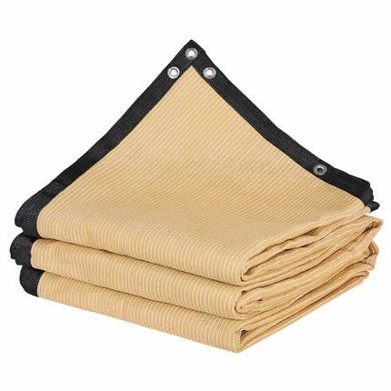 Sun Shade Cloth 12 x 20 ft, 90% Block, HDPE, Grommets