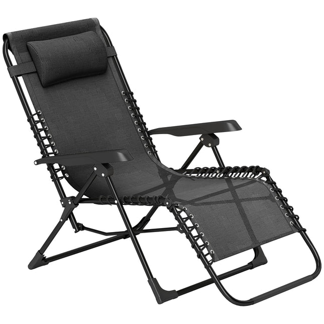 Folding sun lounger, adjustable, weatherproof, 120 kg capacity