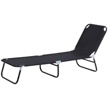 Adjustable deck chair for garden or balcony - 188 x 56 x 28 cm