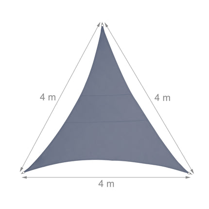 Sun sail polyester triangular dark grey