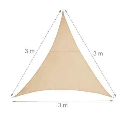 Sun sail polyester triangular sand