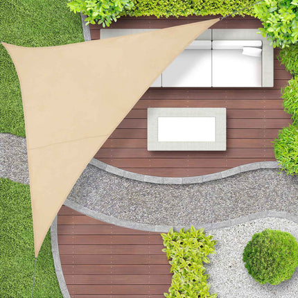 Sun sail polyester triangular sand