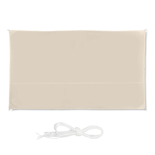 Sun sail rectangular beige