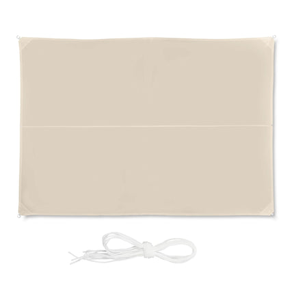 Sun sail rectangular beige