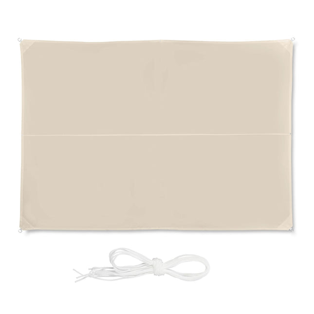 Sun sail rectangular beige