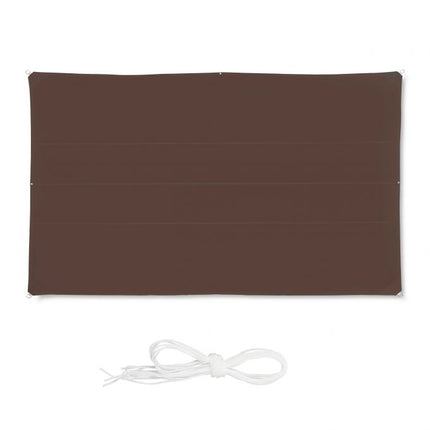 Sun sail rectangular brown