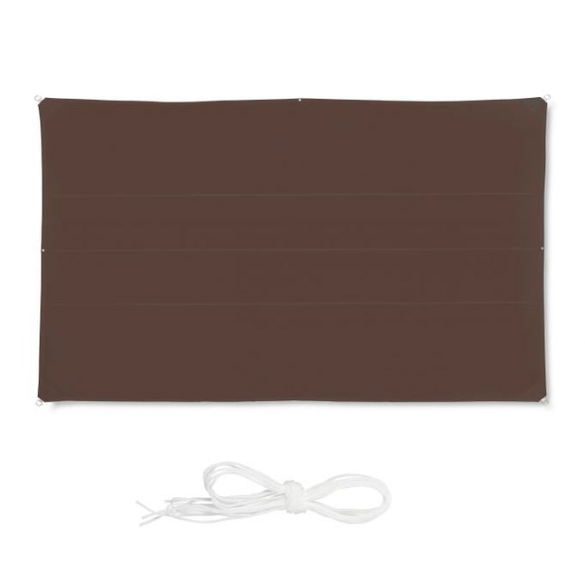 Sun sail rectangular brown