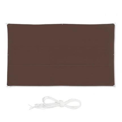 Sun sail rectangular brown