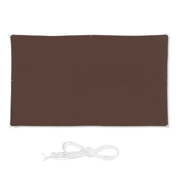 Sun sail rectangular brown