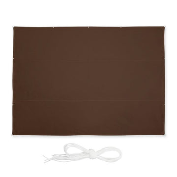 Sun sail rectangular brown