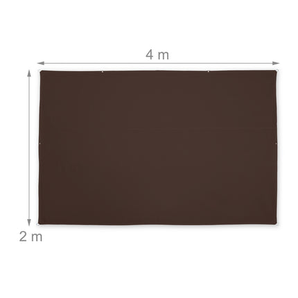 Sun sail rectangular brown