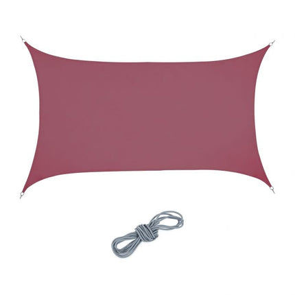 Sun sail rectangular burgundy