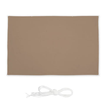 Sun sail rectangular coffee brown