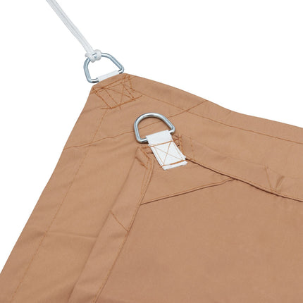 Sun sail rectangular coffee brown