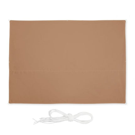 Sun sail rectangular coffee brown