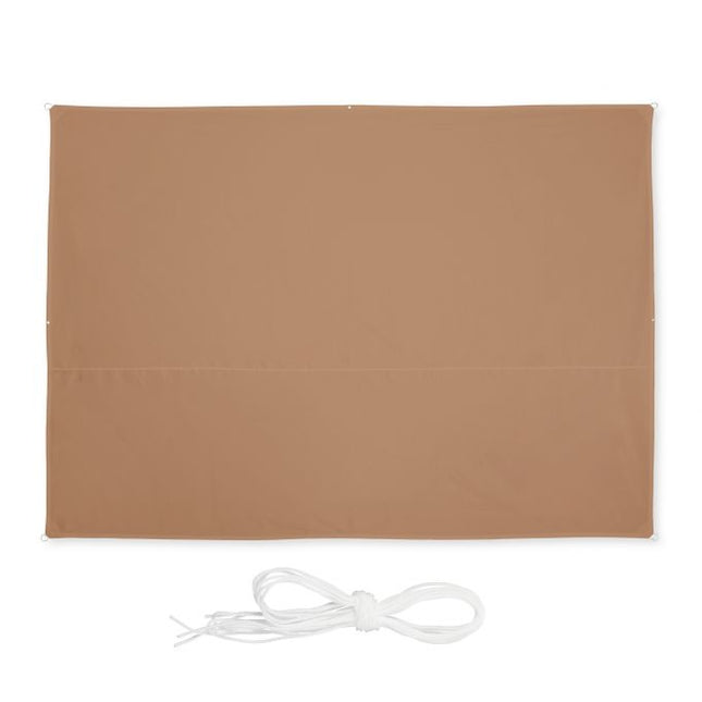 Sun sail rectangular coffee brown