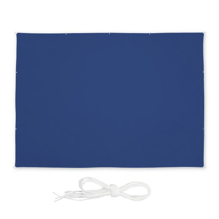 Sun sail rectangular dark blue