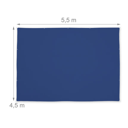 Sun sail rectangular dark blue