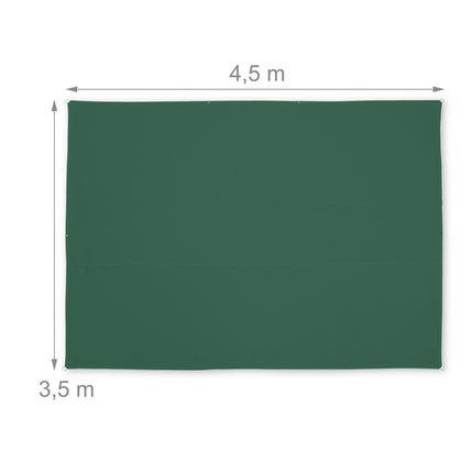 Sun sail rectangular green
