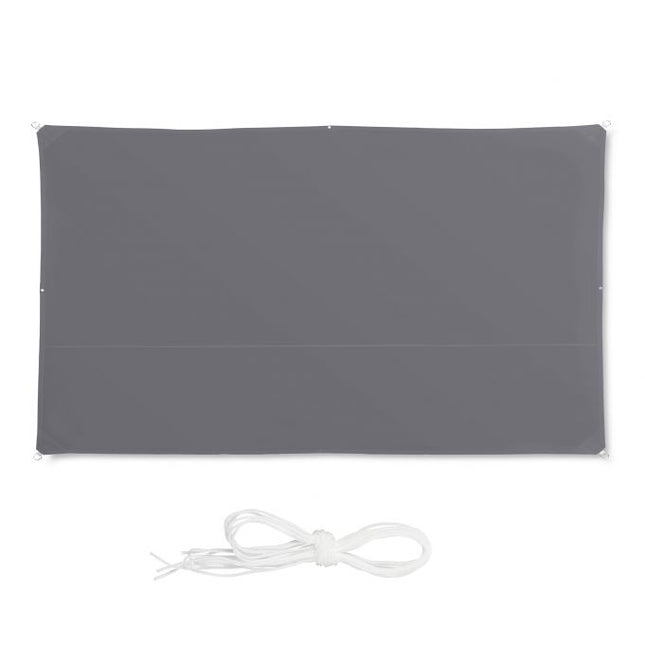 Sun sail rectangular grey