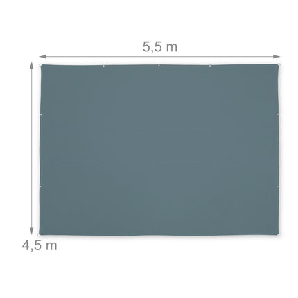 Sun sail rectangular grey