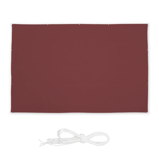 Sun sail rectangular maroon