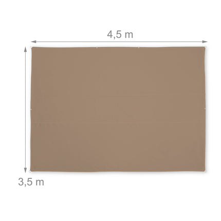 Sun sail rectangular maroon