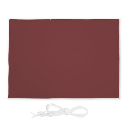 Sun sail rectangular maroon