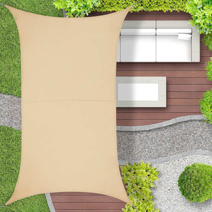 Sun sail rectangular sand colored