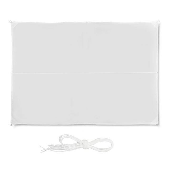 Sun sail rectangular white